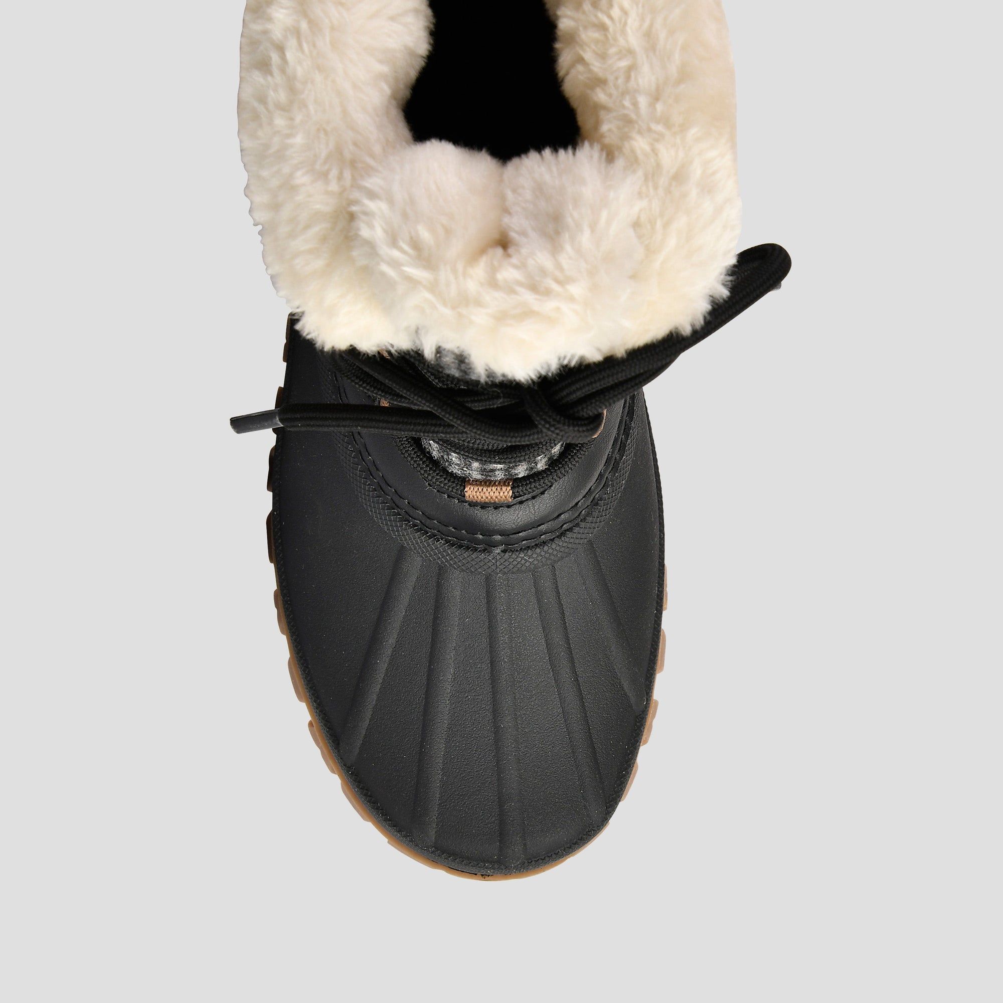 Cabin Brushed Tweed Textile Winter Boot - Color Black