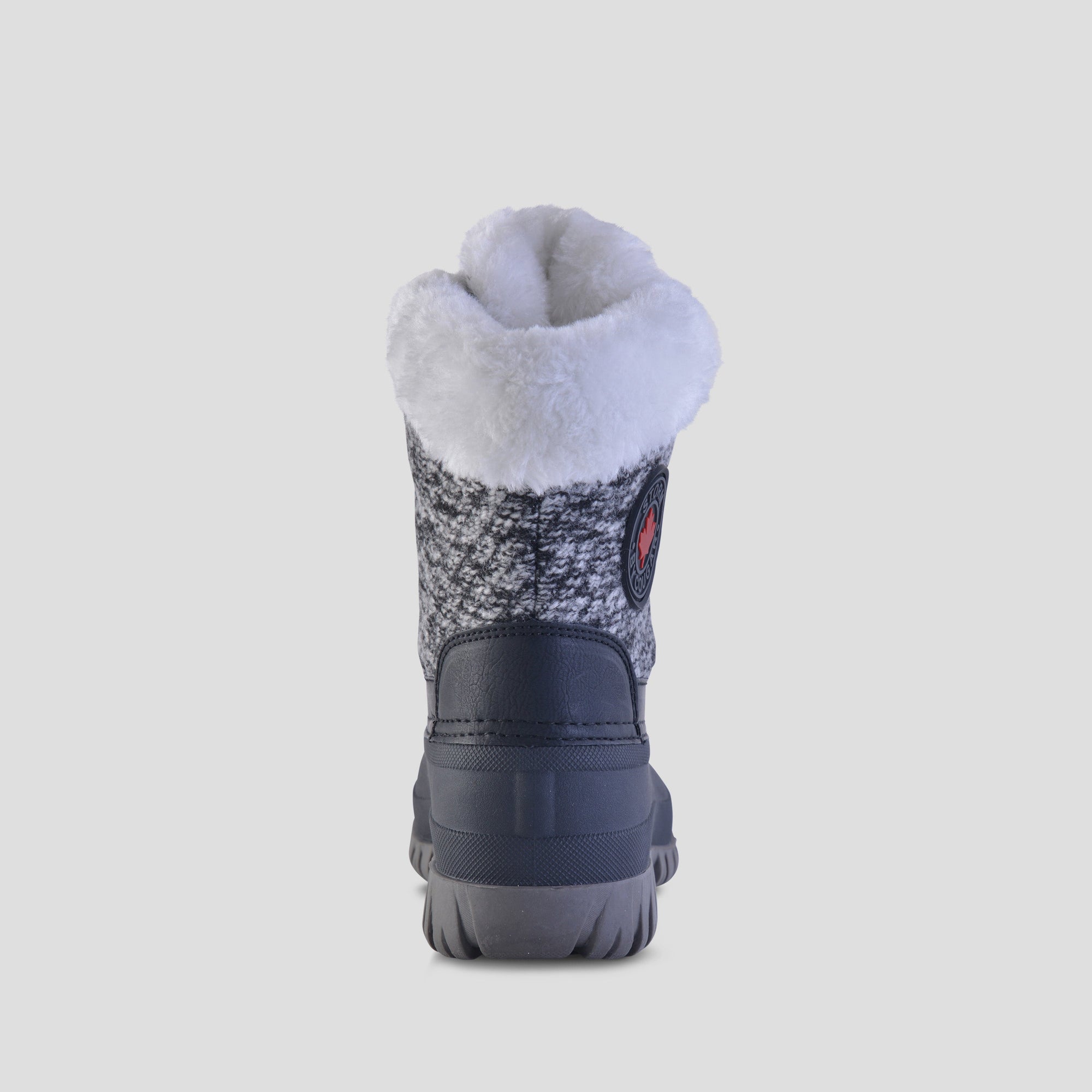 Cabin Brushed Textile Winter Boot - Color Black-White