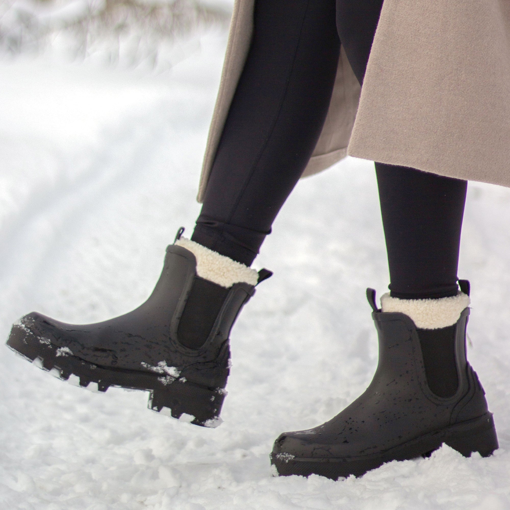 Rubber winter store boots womens