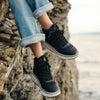 Savant Luxmotion Nylon and Leather Waterproof Sneaker - Color Black