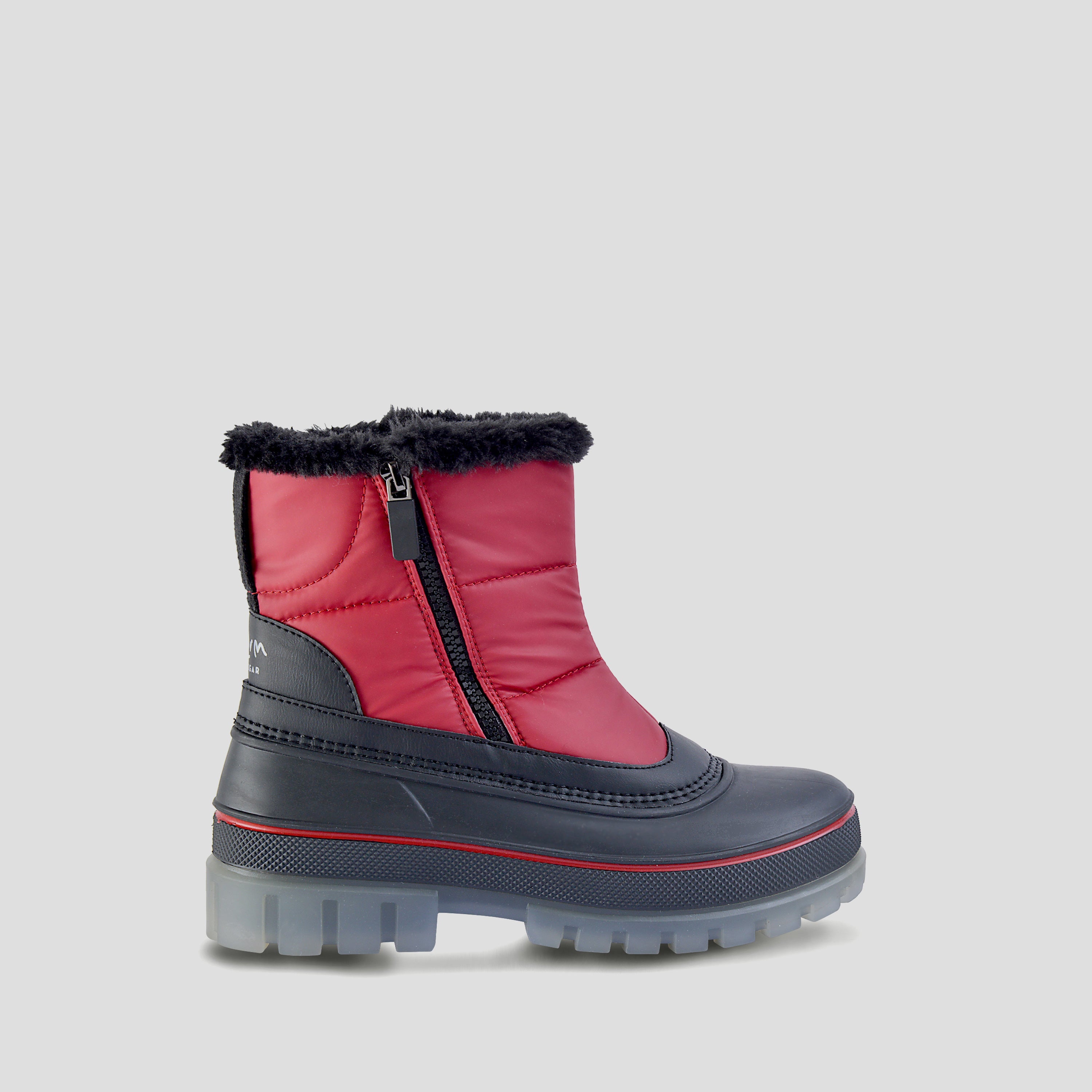 Red sale winter boots