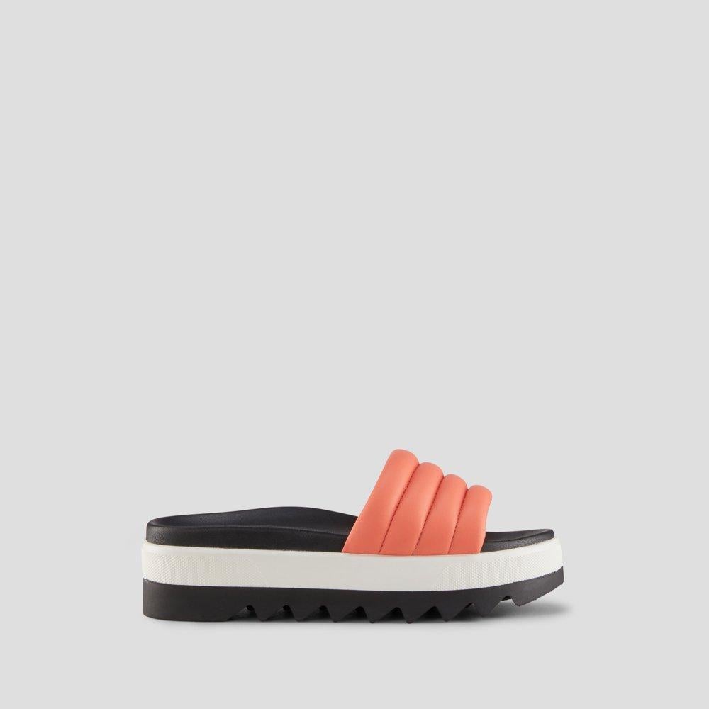 Prato Leather Water-Repellent Sandal - Colour Coral