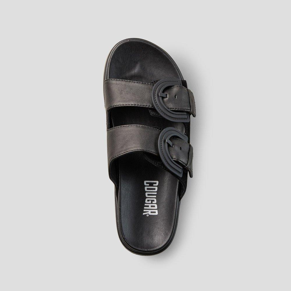 Pepa Suede Water-Repellent Sandal - Colour Black