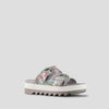 Pepa Suede Print Water-Repellent Sandal - Colour Fossil Floral