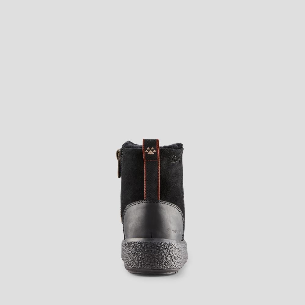 Broom Suede Genuine Lambswool Waterproof Winter Boot - Color Black