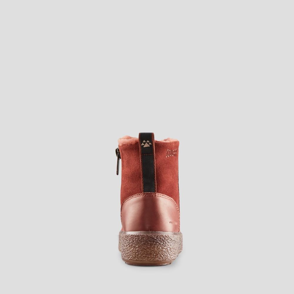 Broom Suede Genuine Lambswool Waterproof Winter Boot - Color Russet