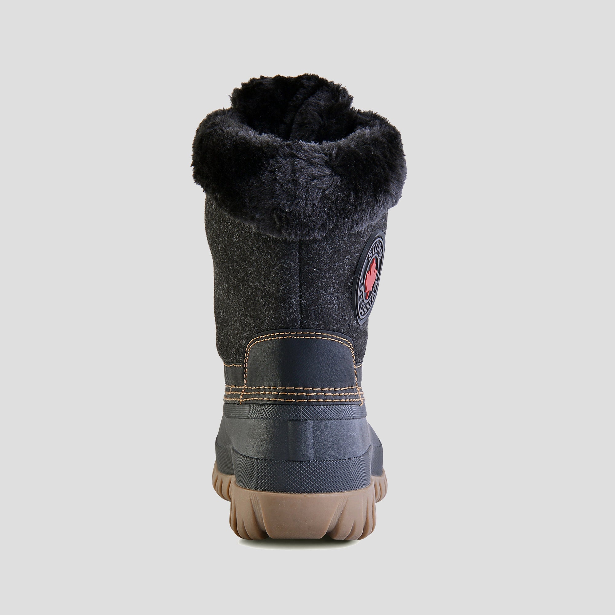 Cozy Flannel Winter Boot - Color Black