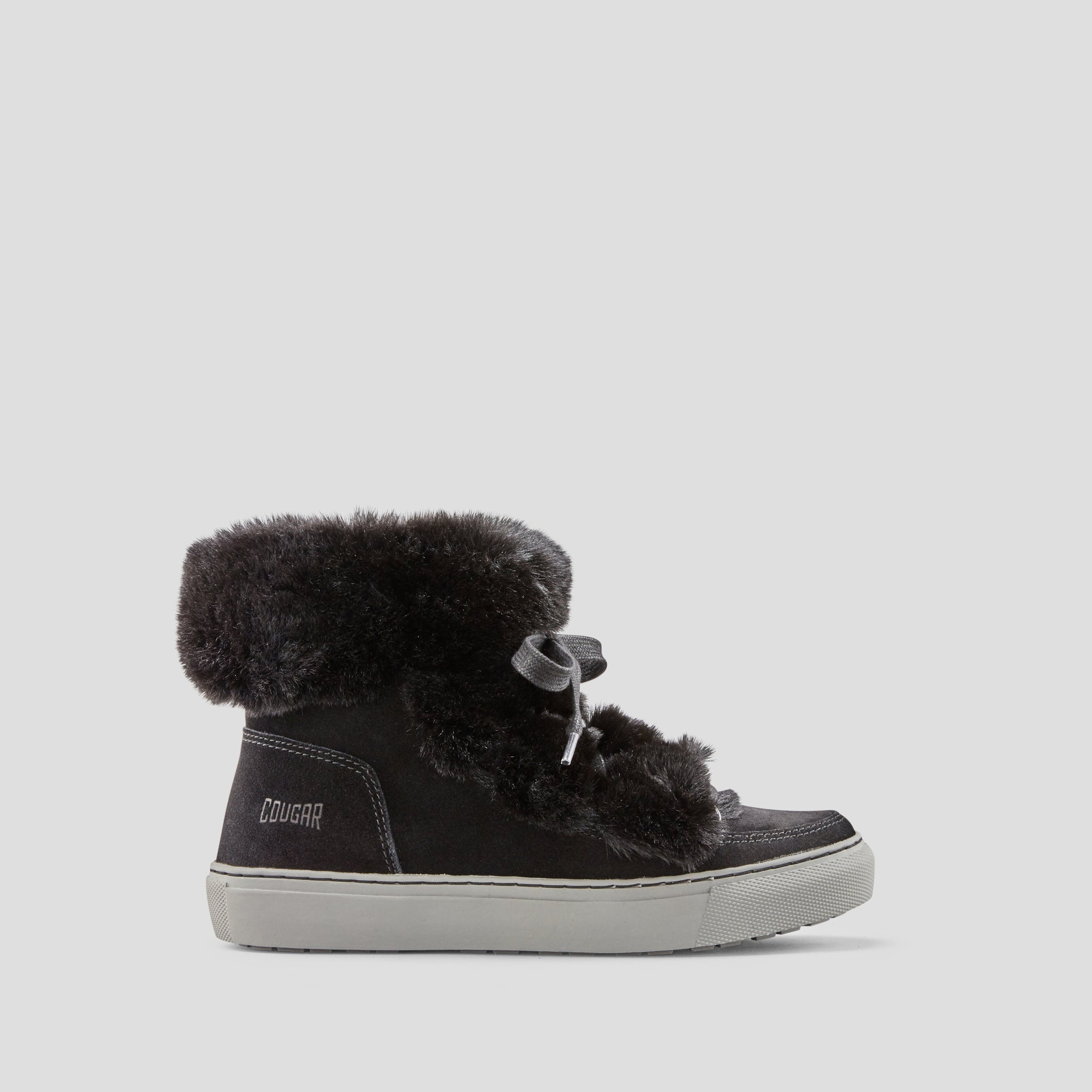 Dasha Suede Waterproof Winter Sneaker - Color Black