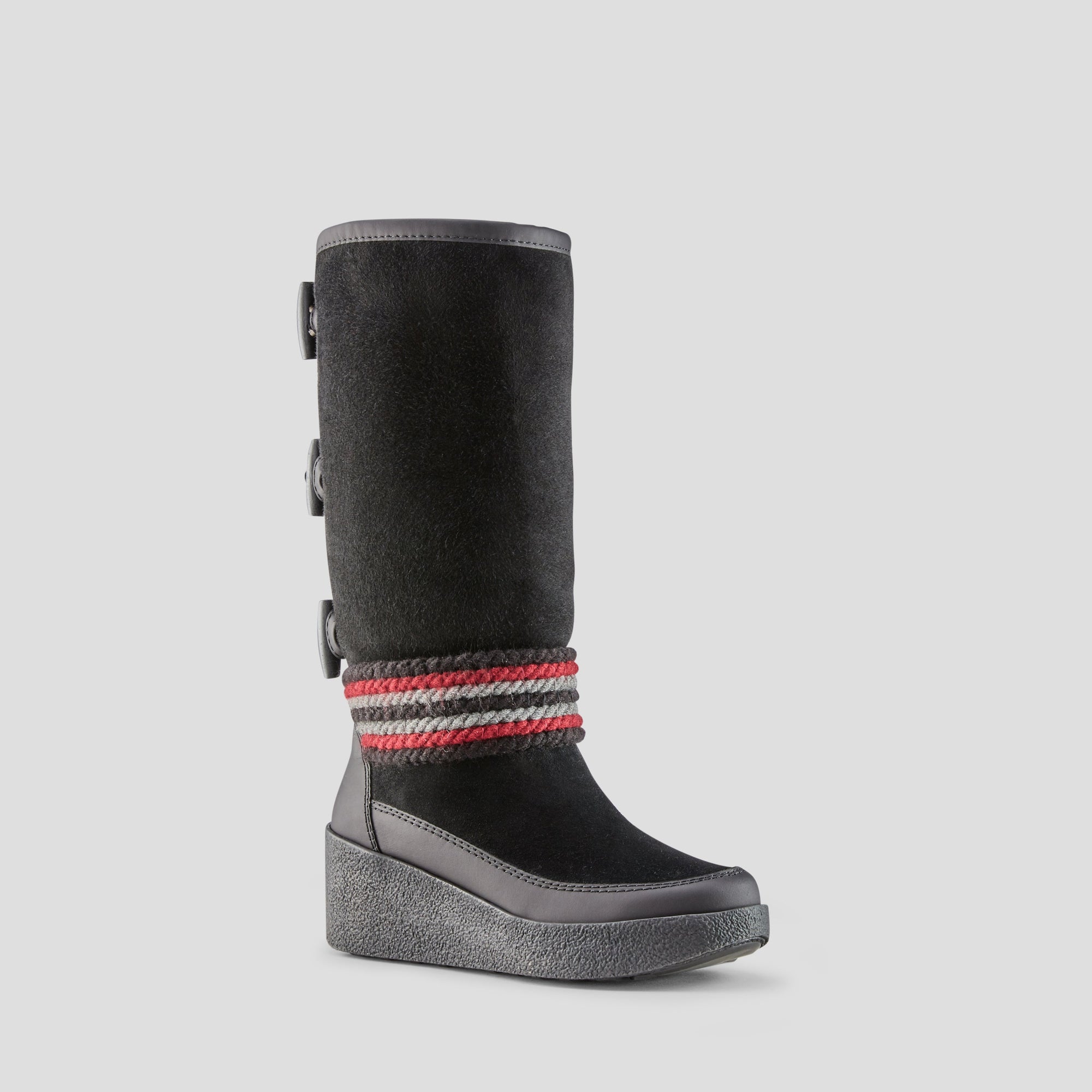 Duncan Suede Shearling Boot - Colour Black