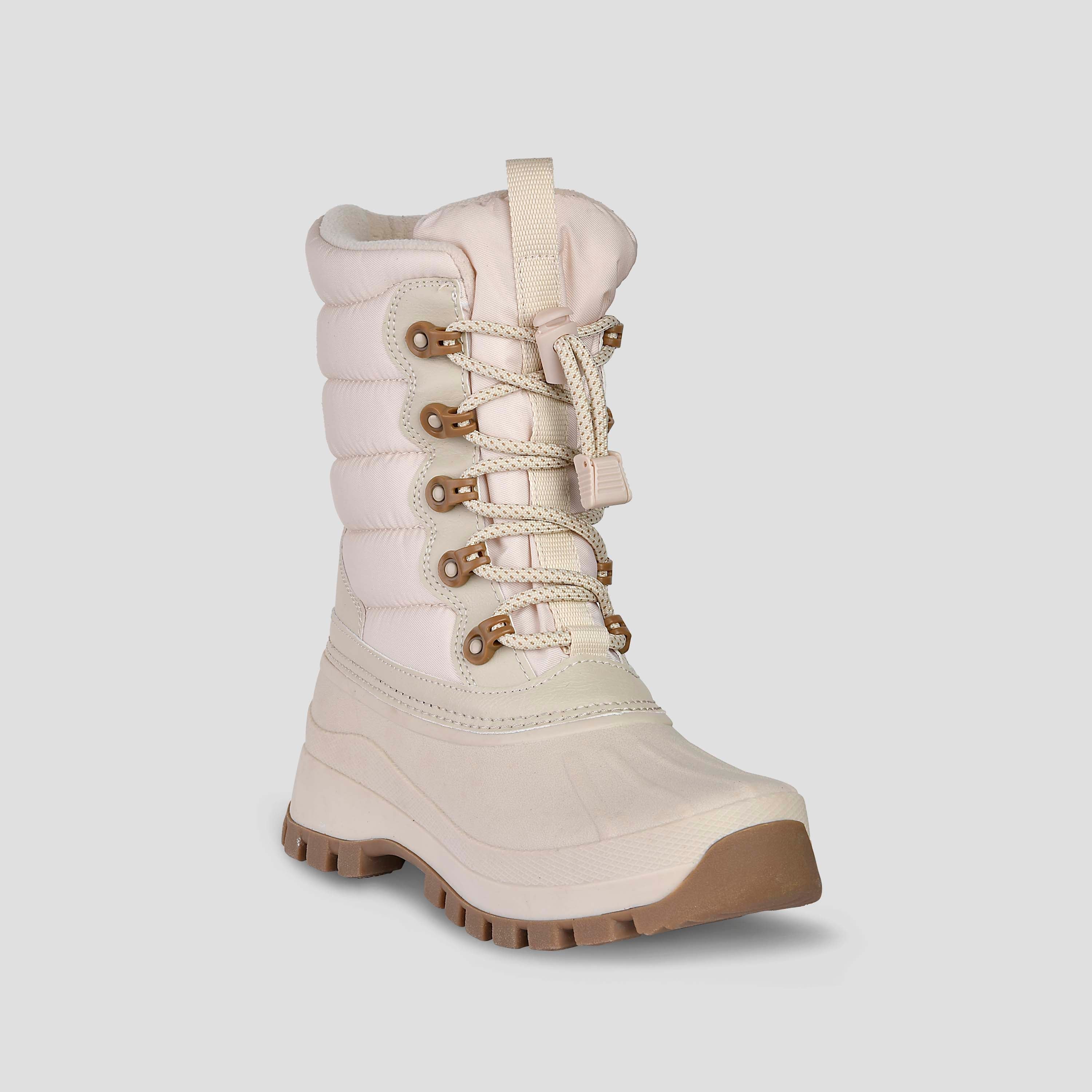 White ladies snow top boots