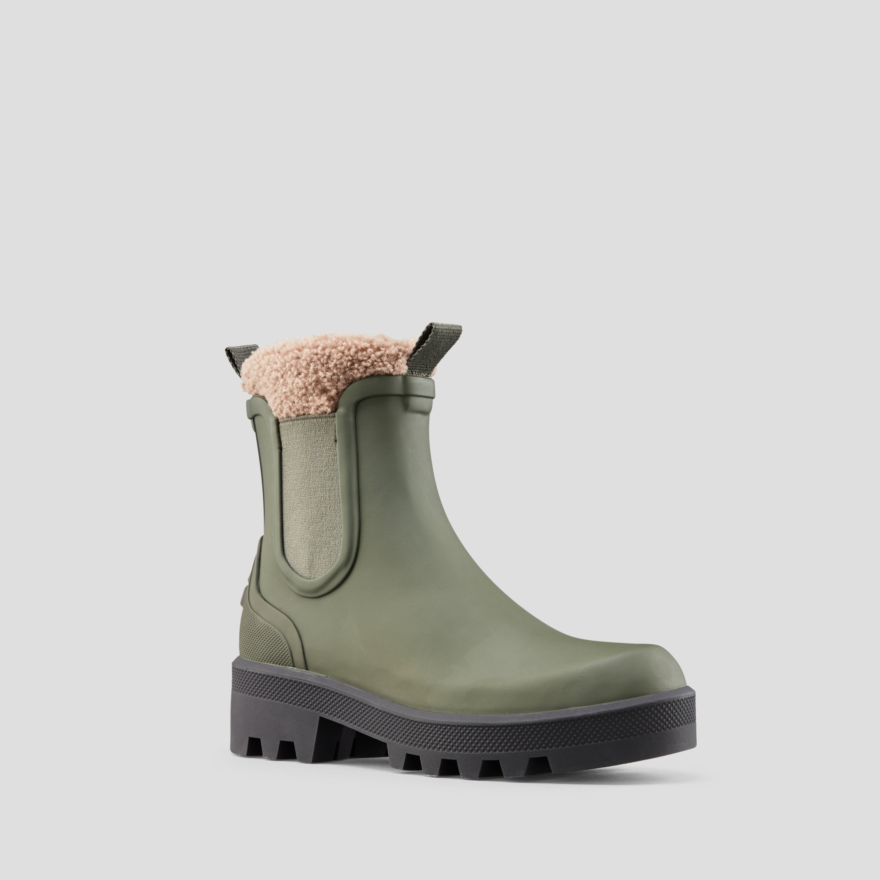 Brown chelsea clearance rain boots