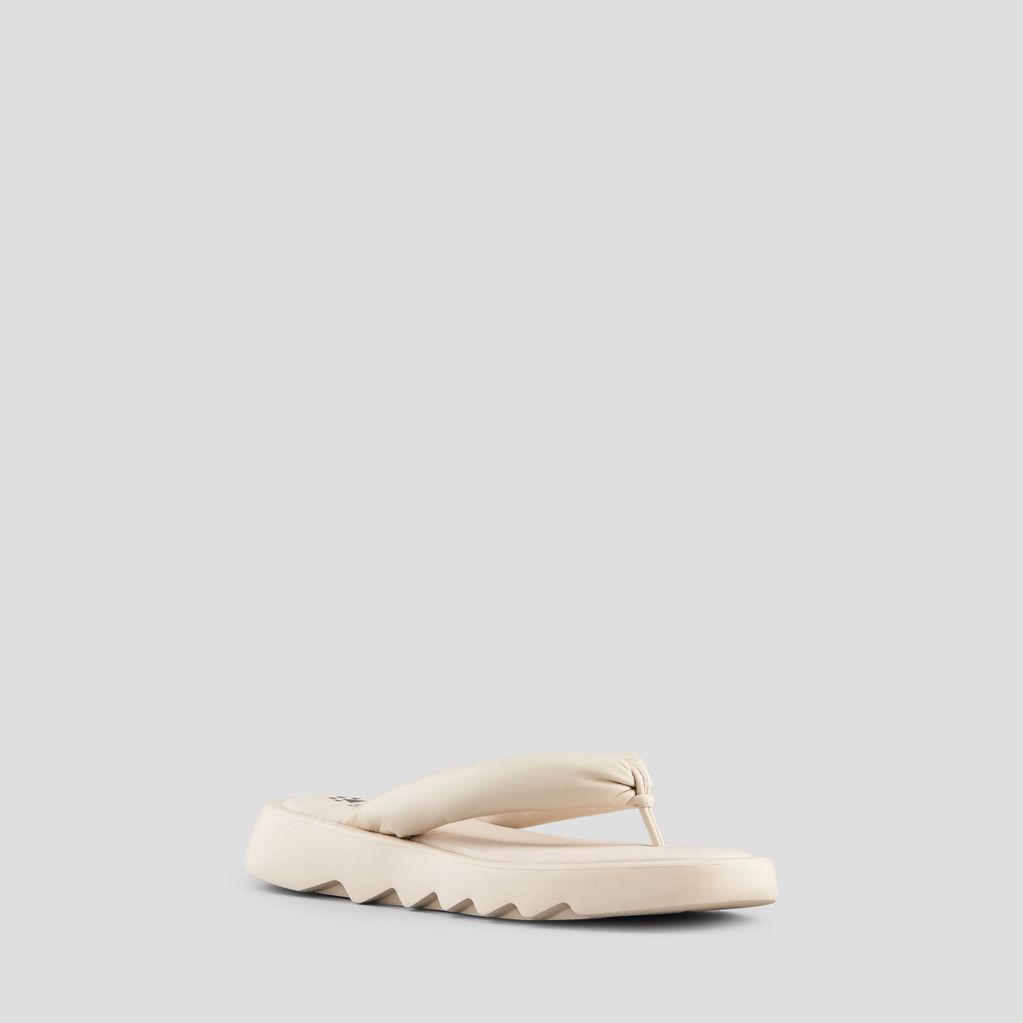 Jasmine Leather Water-Repellent Sandal - Colour Oyster