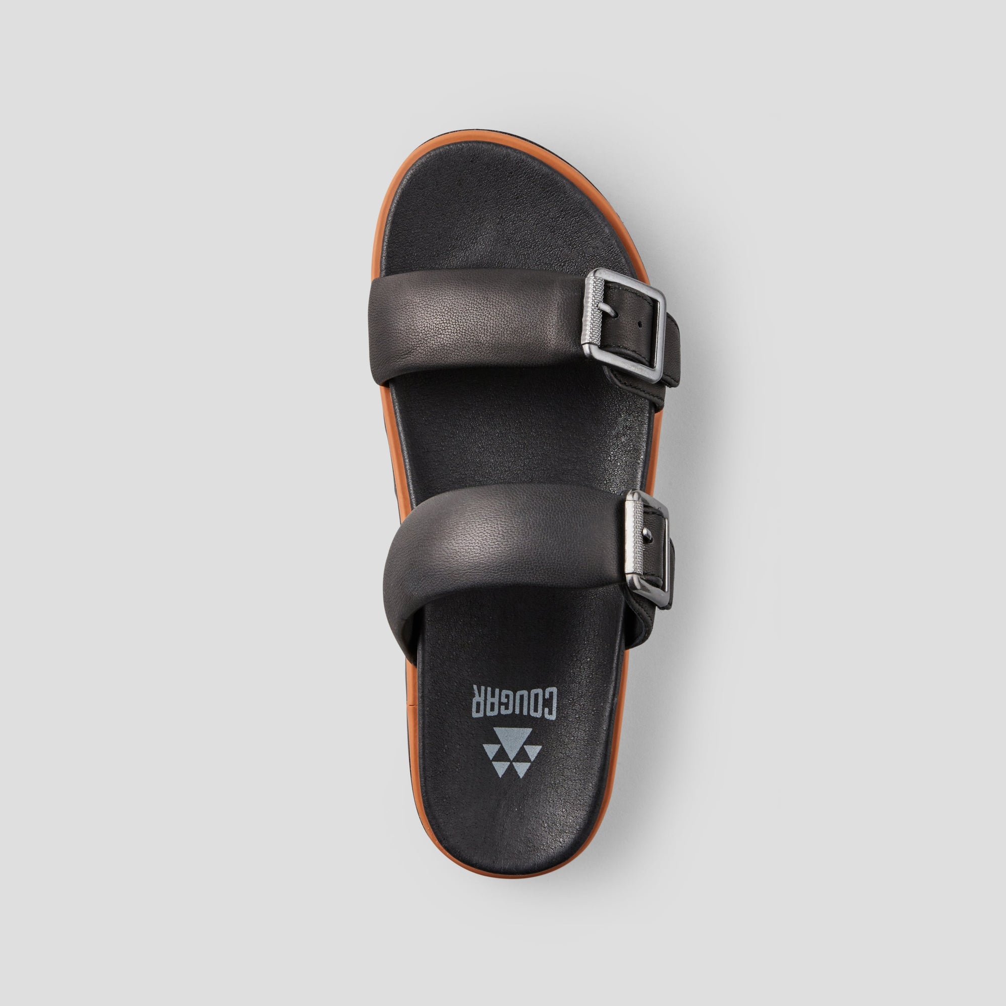 Nifty Leather Water-Repellent Sandal - Colour Black