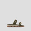 Nifty Leather Water-Repellent Sandal - Colour Olive