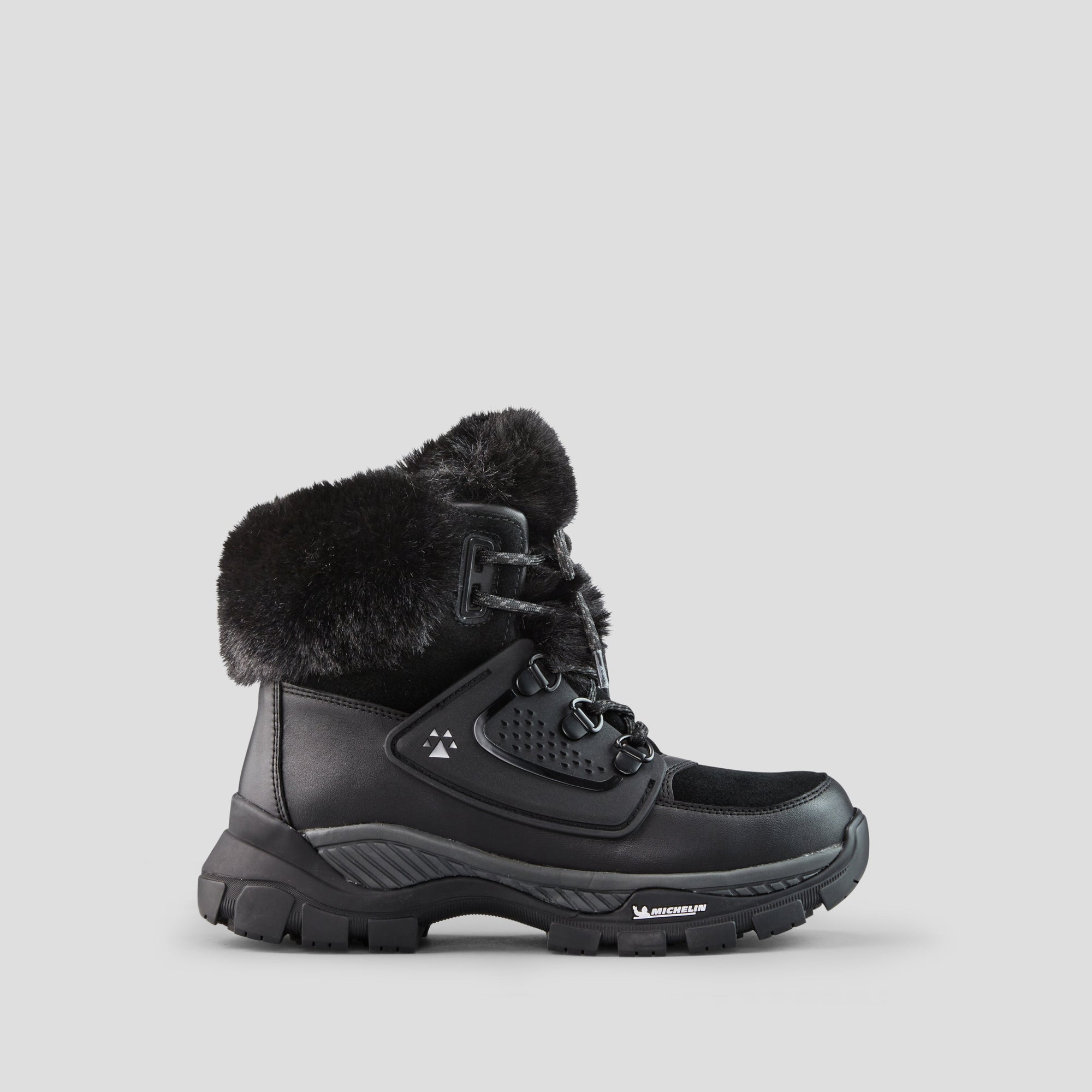 Union Leather and Suede Waterproof Winter Boot with PrimaLoft® and soles by Michelin - Color Black