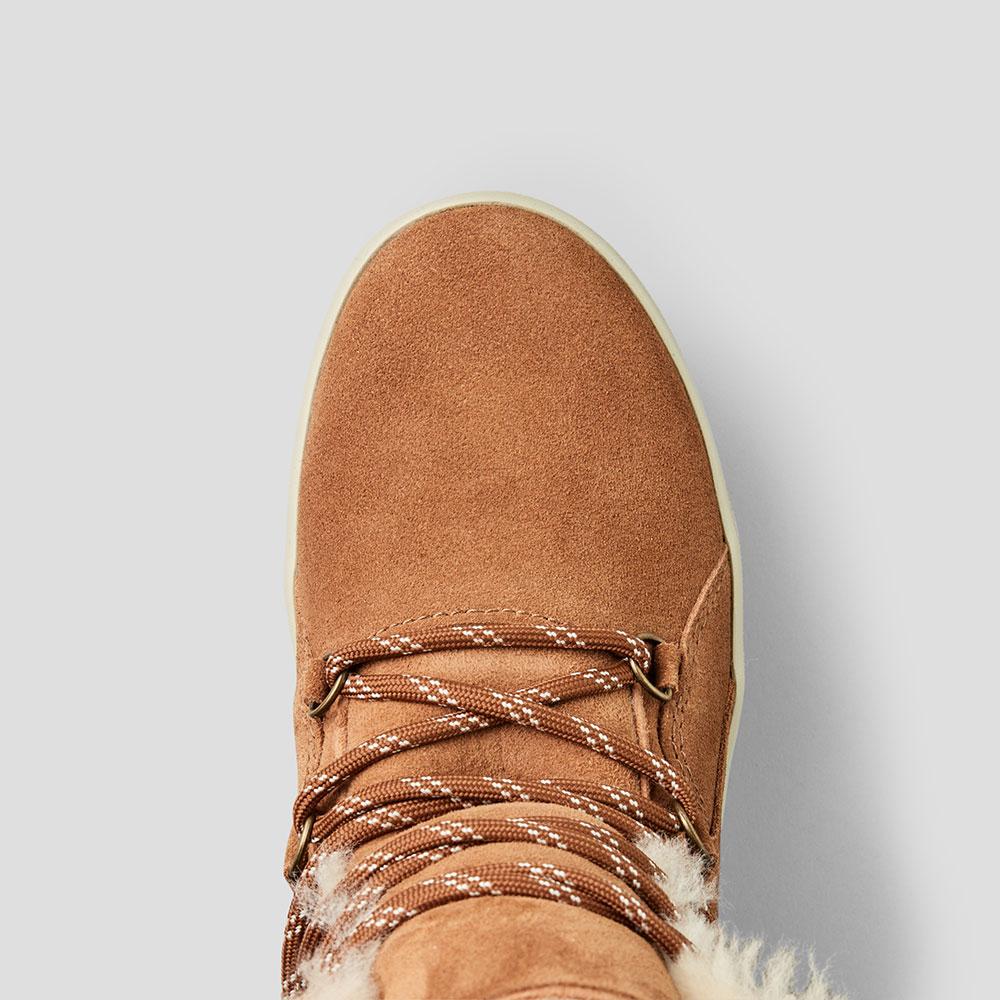 V-Five Suede Shearling Waterproof Winter Boot - Color Oak