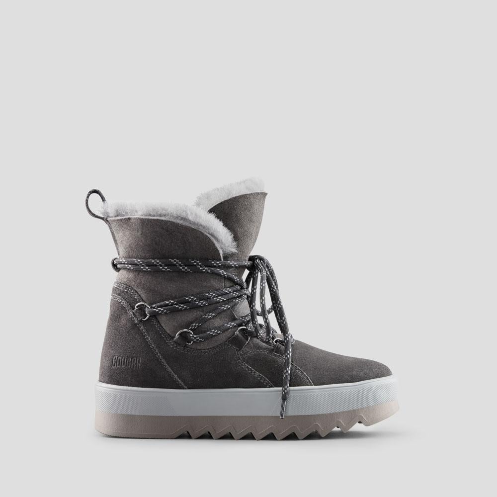 V-Five Suede Shearling Waterproof Winter Boot - Color Pewter