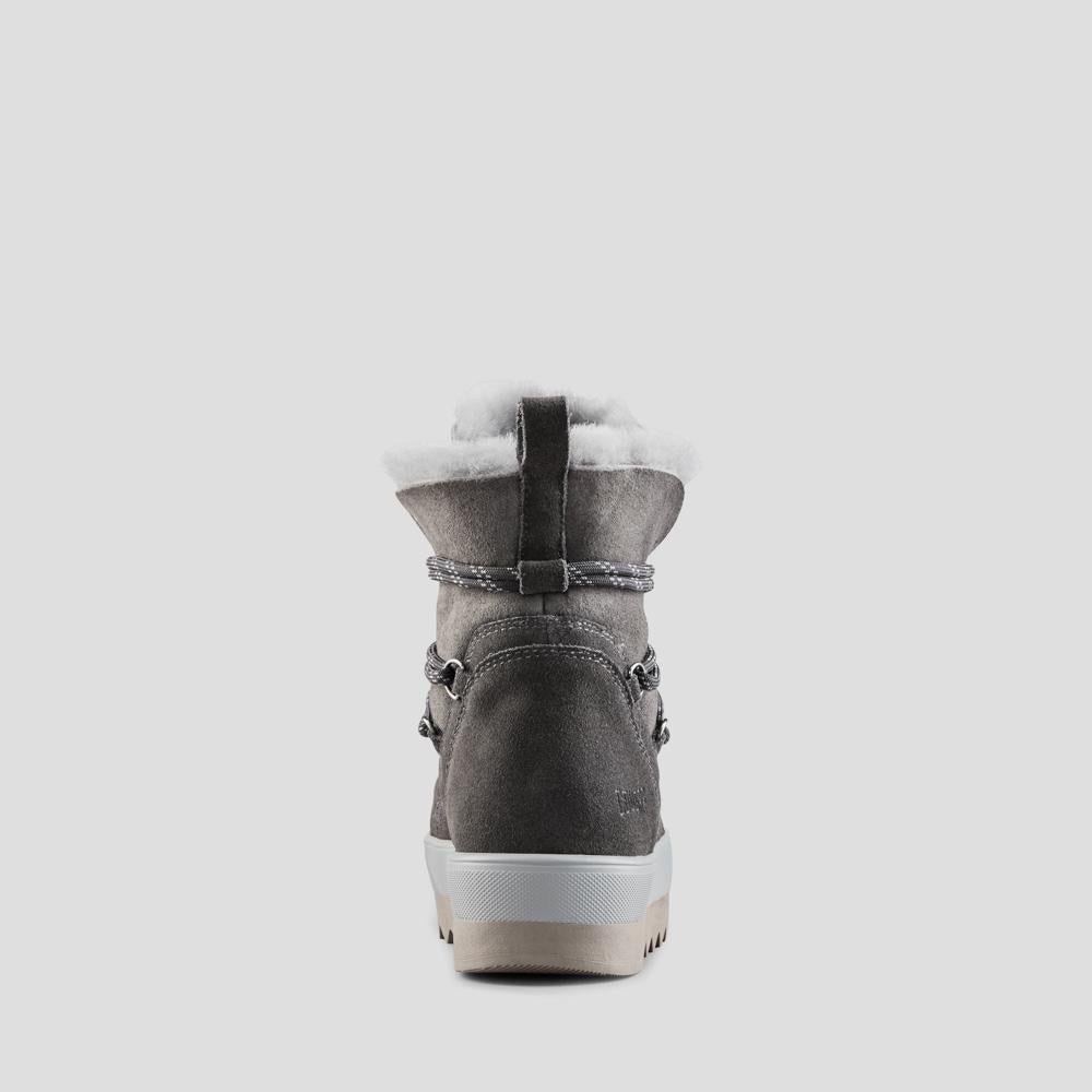V-Five Suede Shearling Waterproof Winter Boot - Color Pewter