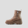 Villa Leather Wedge Waterproof Boot with PrimaLoft® - Color Almond