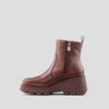Villa Leather Wedge Waterproof Boot with PrimaLoft® - Color Chianti