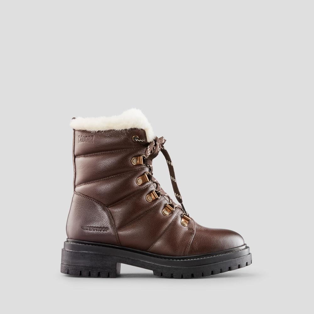 Vantage Leather Waterproof Winter Boot - Color Dark Brown